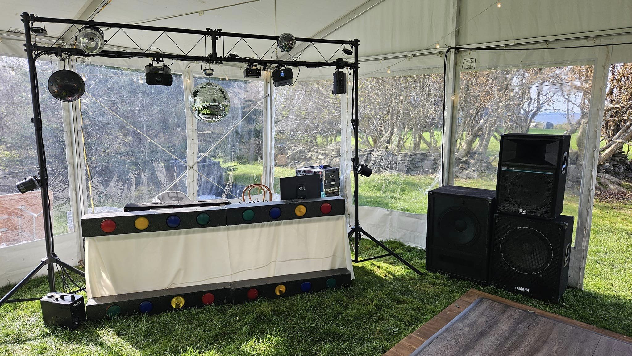 Wedding equipment at Harbour Mist