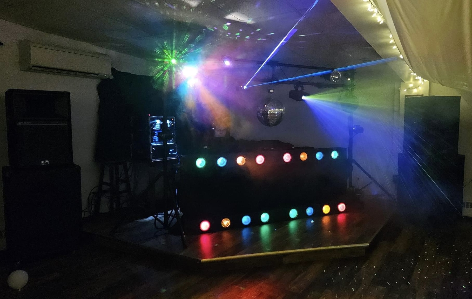 Wedding setup at Hubbards Lions Club